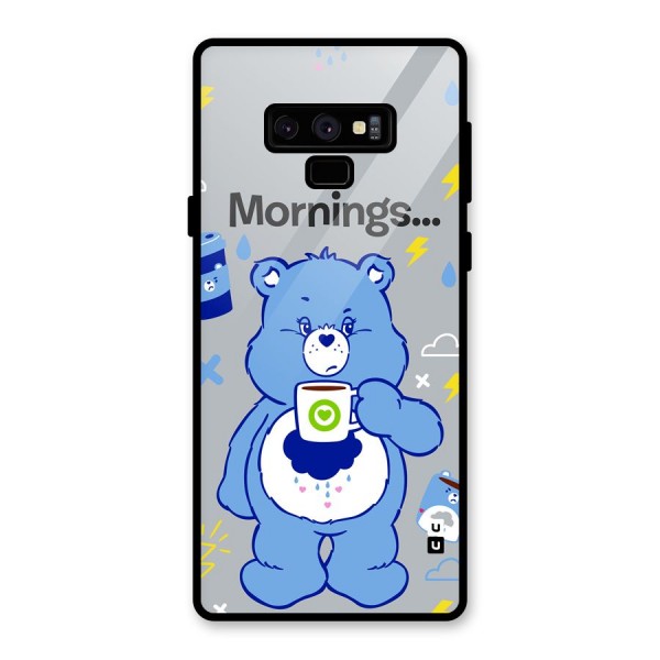 Morning Bear Glass Back Case for Galaxy Note 9