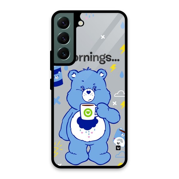 Morning Bear Glass Back Case for Galaxy S22 5G