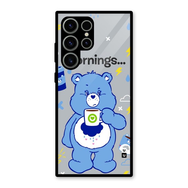 Morning Bear Glass Back Case for Galaxy S23 Ultra