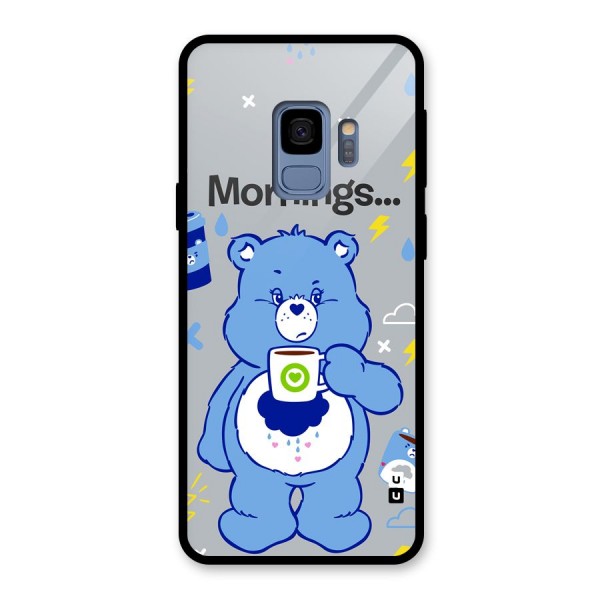 Morning Bear Glass Back Case for Galaxy S9