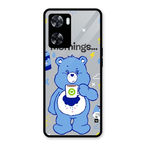 Morning Bear Glass Back Case for Oppo A77s