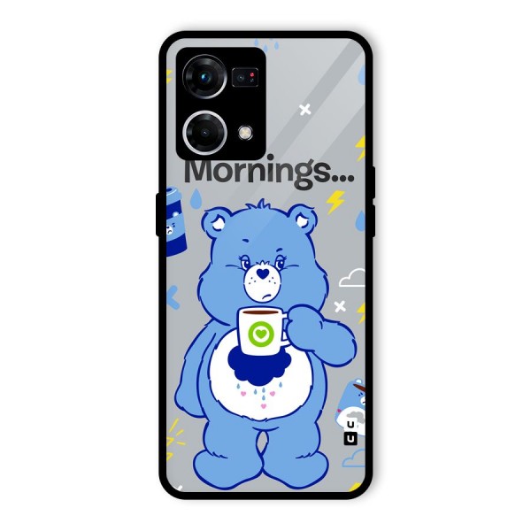 Morning Bear Glass Back Case for Oppo F21 Pro 4G