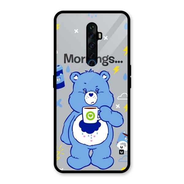 Morning Bear Glass Back Case for Oppo Reno2 Z