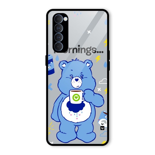 Morning Bear Glass Back Case for Oppo Reno4 Pro