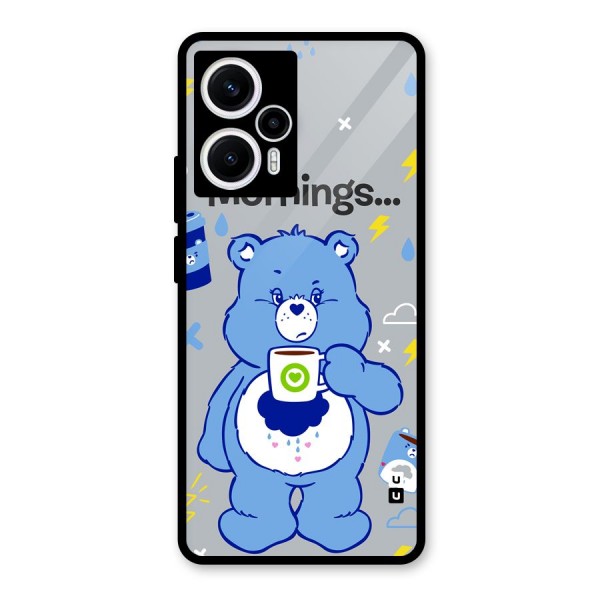 Morning Bear Glass Back Case for Poco F5