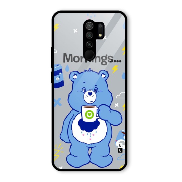 Morning Bear Glass Back Case for Redmi 9 Prime