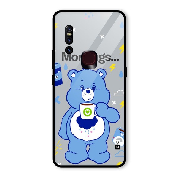 Morning Bear Glass Back Case for Vivo V15