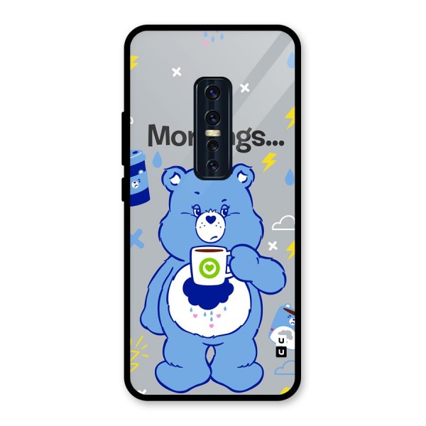 Morning Bear Glass Back Case for Vivo V17 Pro