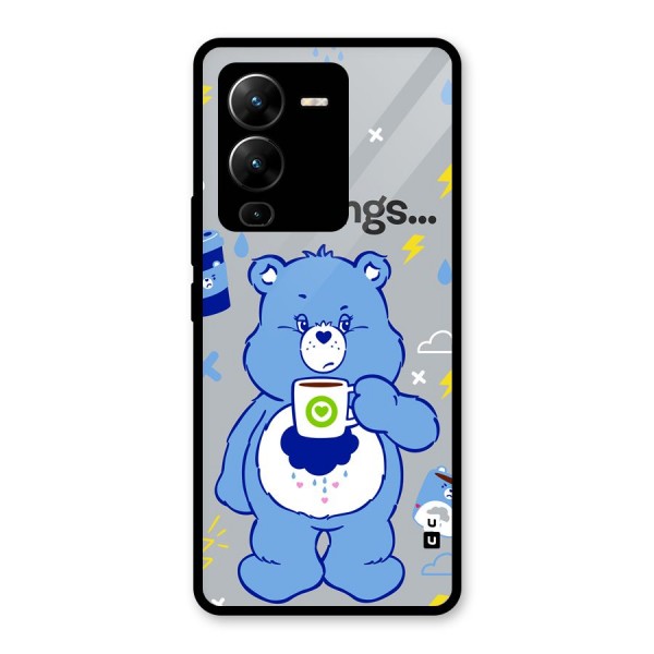 Morning Bear Glass Back Case for Vivo V25 Pro