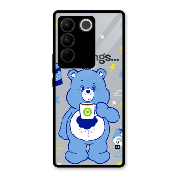 Morning Bear Glass Back Case for Vivo V27