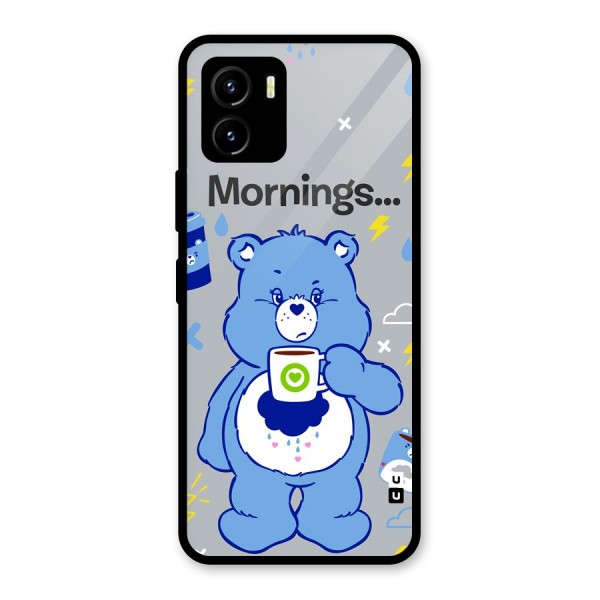 Morning Bear Glass Back Case for Vivo Y15s