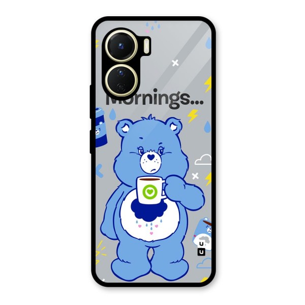 Morning Bear Glass Back Case for Vivo Y16