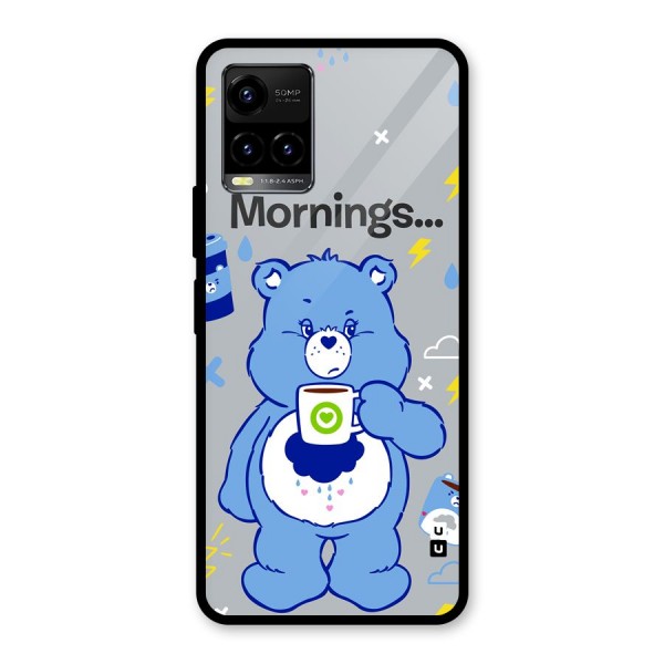 Morning Bear Glass Back Case for Vivo Y21 2021