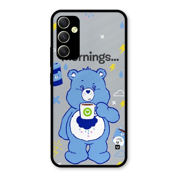 Morning Bear Metal Back Case for Galaxy A34