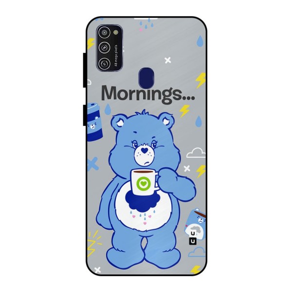 Morning Bear Metal Back Case for Galaxy M21