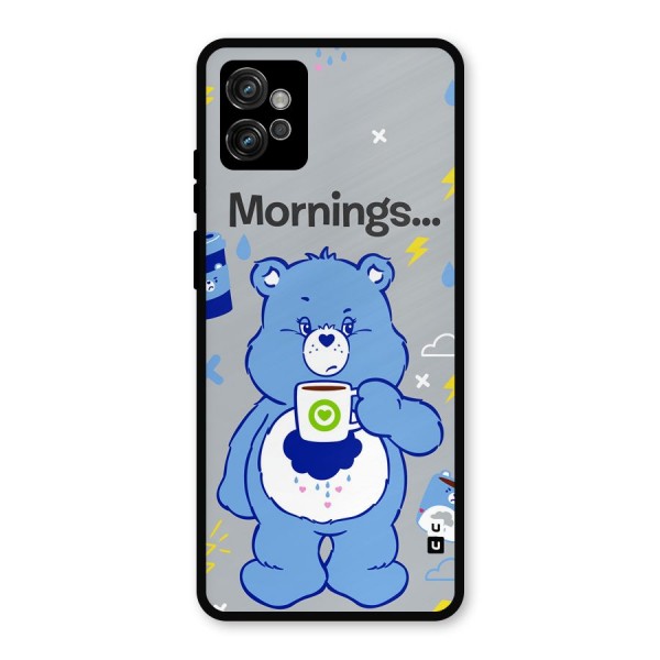 Morning Bear Metal Back Case for Moto G32