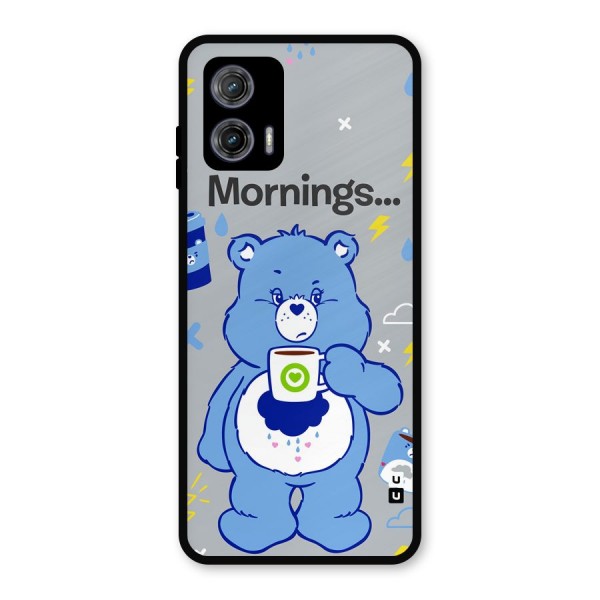 Morning Bear Metal Back Case for Moto G73