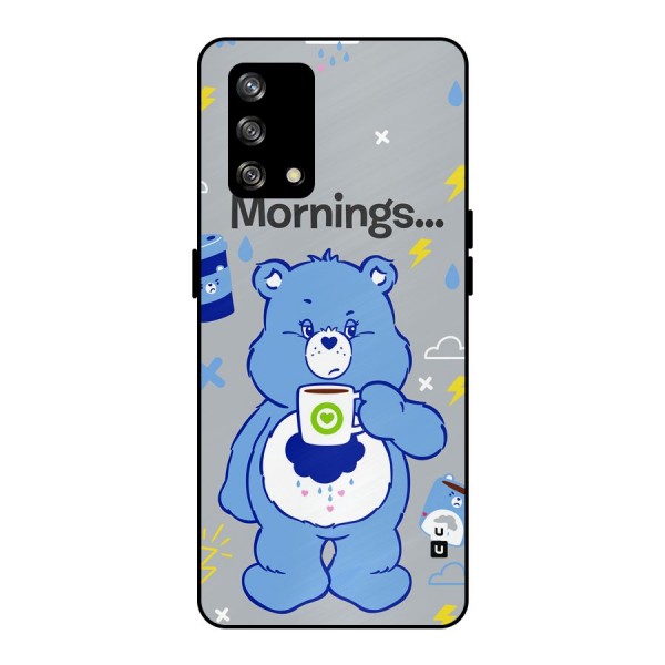 Morning Bear Metal Back Case for Oppo F19s