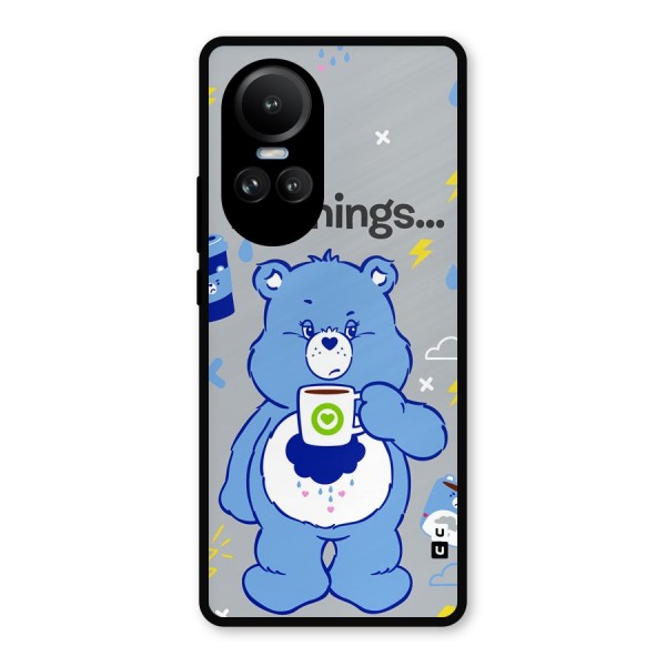 Morning Bear Metal Back Case for Oppo Reno10