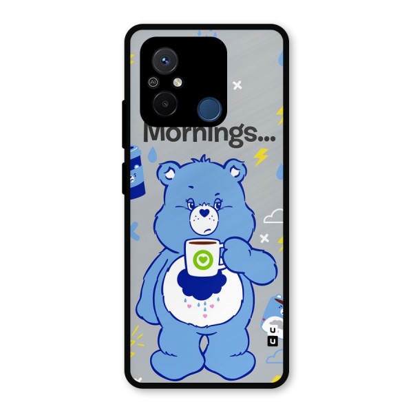 Morning Bear Metal Back Case for Poco C55