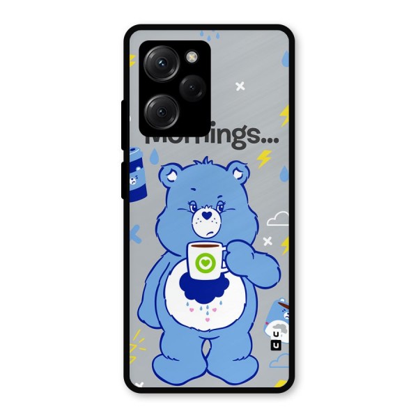 Morning Bear Metal Back Case for Poco X5 Pro