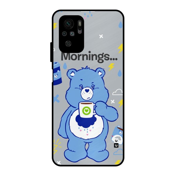 Morning Bear Metal Back Case for Redmi Note 10S