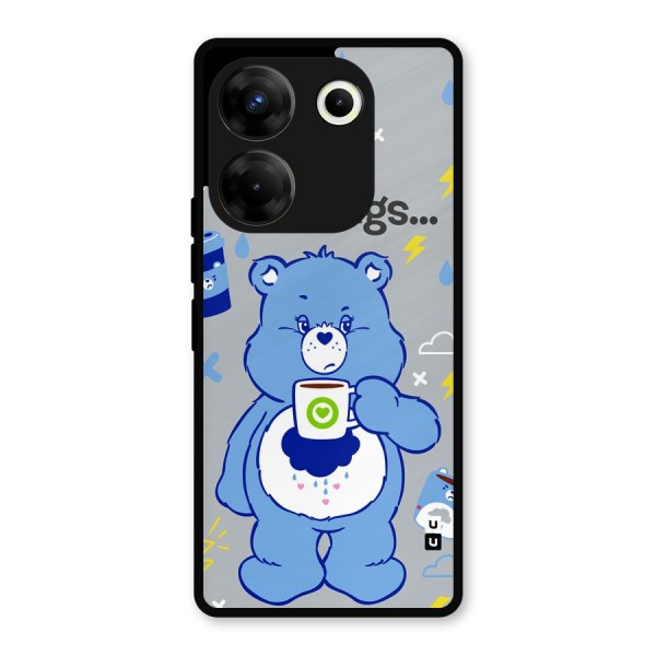 Morning Bear Metal Back Case for Tecno Camon 20