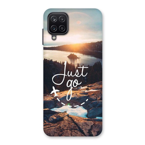 Morning Just Go Glass Back Case for Galaxy A12