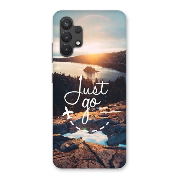Morning Just Go Glass Back Case for Galaxy A32