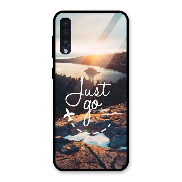 Morning Just Go Glass Back Case for Galaxy A50s