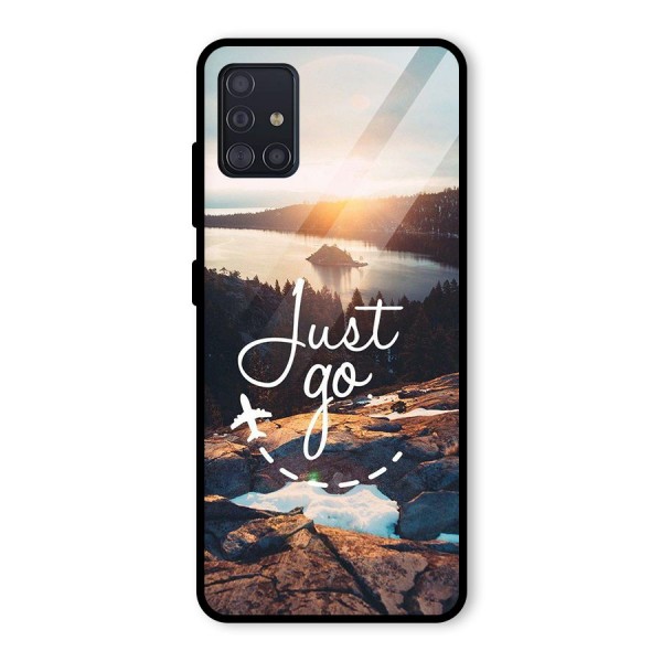 Morning Just Go Glass Back Case for Galaxy A51