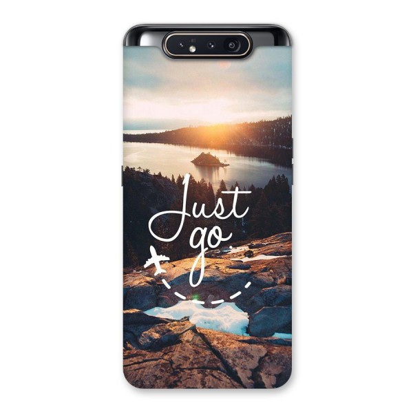 Morning Just Go Back Case for Galaxy A80