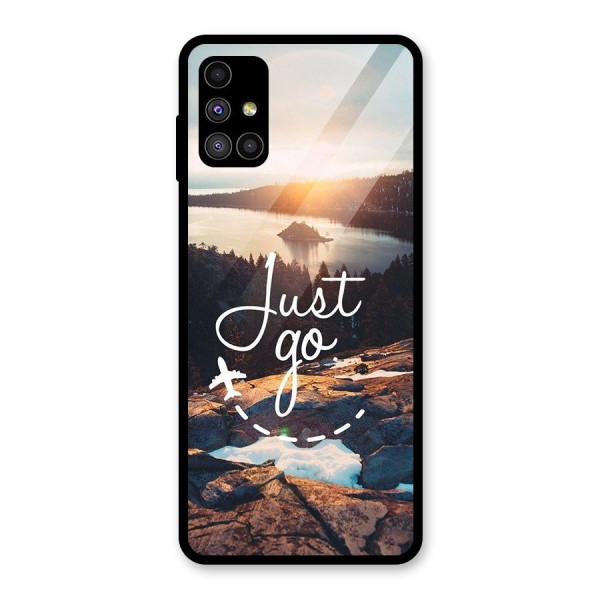 Morning Just Go Glass Back Case for Galaxy M51