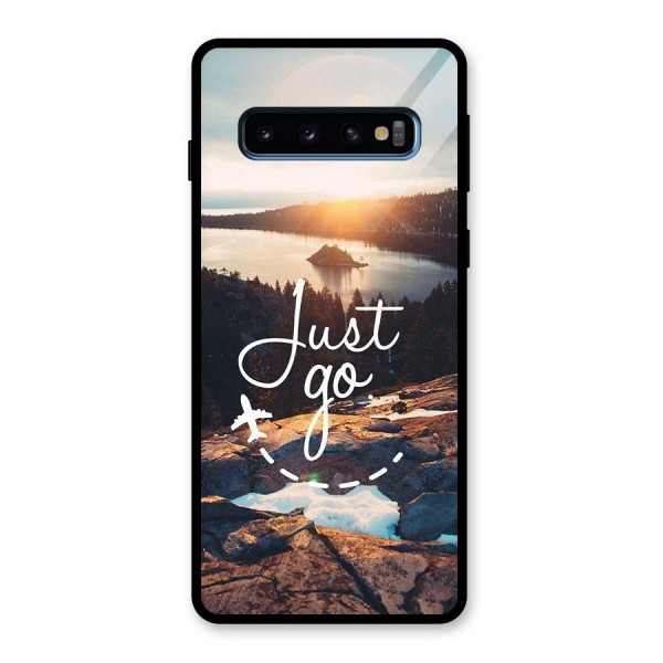 Morning Just Go Glass Back Case for Galaxy S10