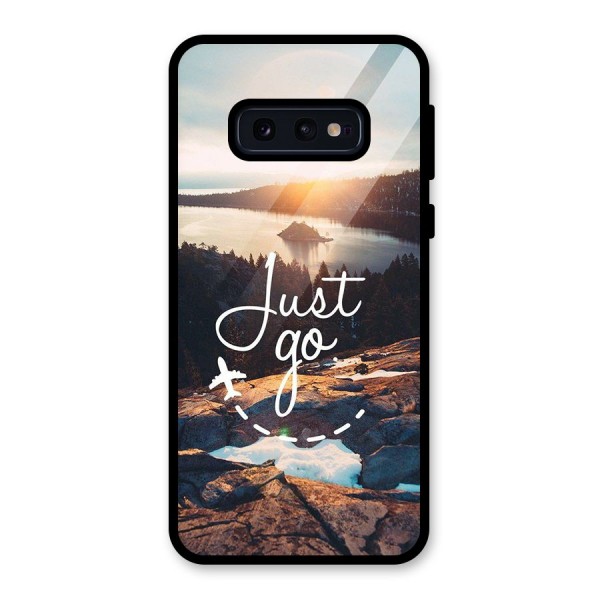 Morning Just Go Glass Back Case for Galaxy S10e