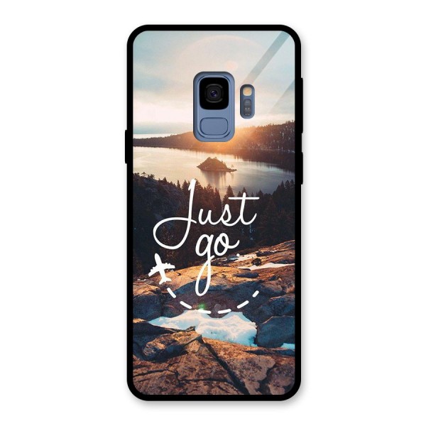 Morning Just Go Glass Back Case for Galaxy S9