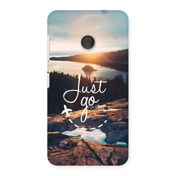 Morning Just Go Back Case for Lumia 530