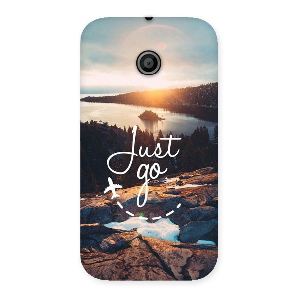 Morning Just Go Back Case for Moto E