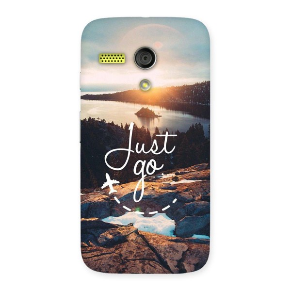 Morning Just Go Back Case for Moto G