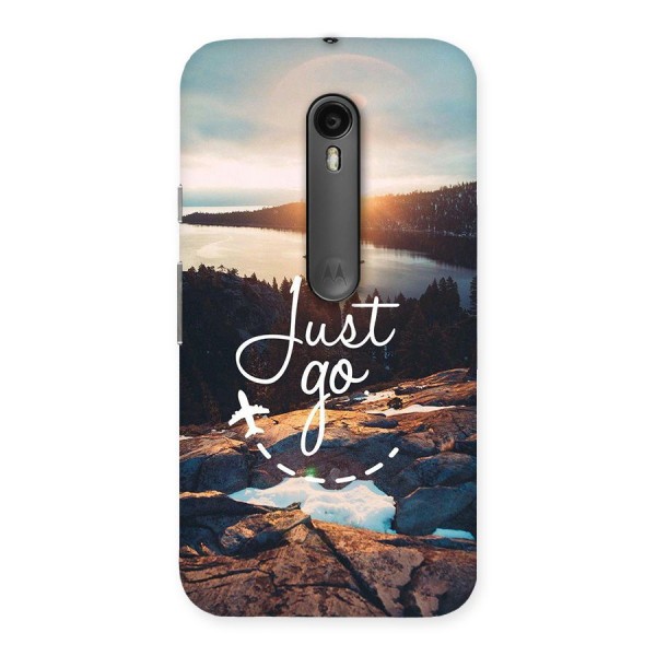 Morning Just Go Back Case for Moto G3