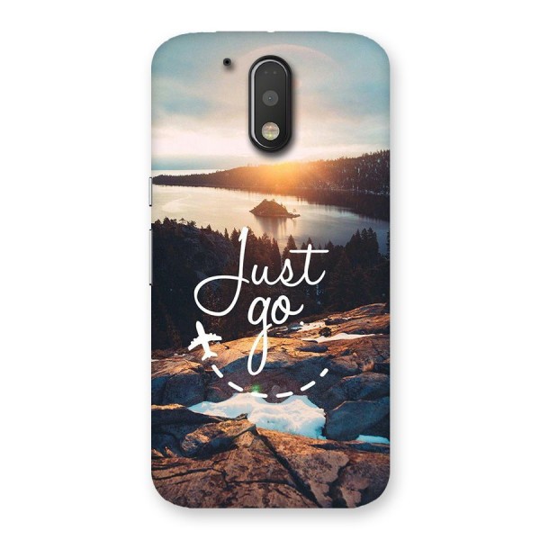 Morning Just Go Back Case for Moto G4