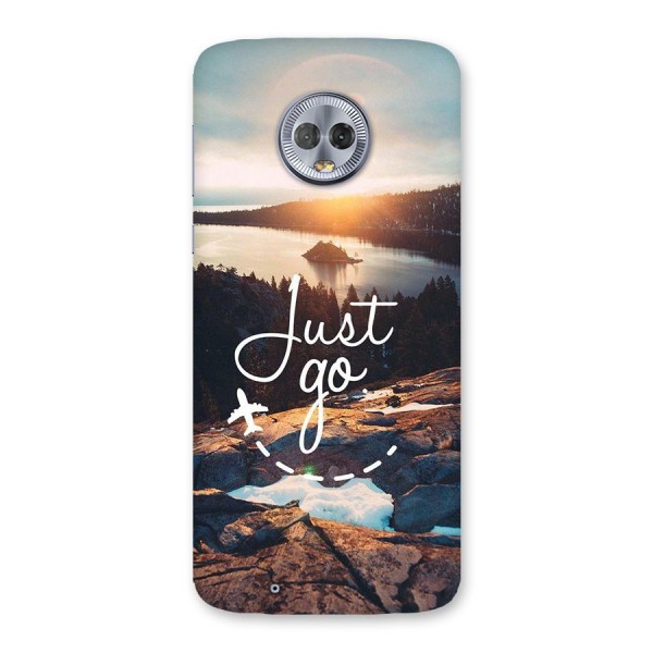 Morning Just Go Back Case for Moto G6