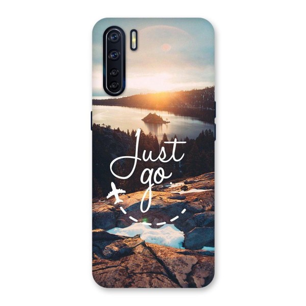 Morning Just Go Glass Back Case for Oppo F15