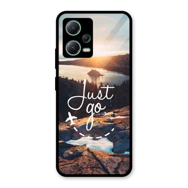 Morning Just Go Glass Back Case for Poco X5