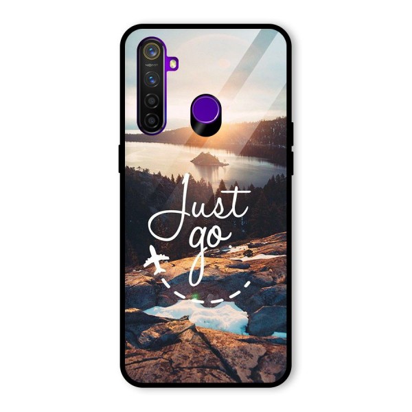 Morning Just Go Glass Back Case for Realme 5 Pro