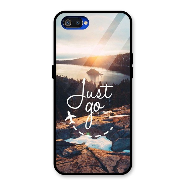 Morning Just Go Glass Back Case for Realme C2