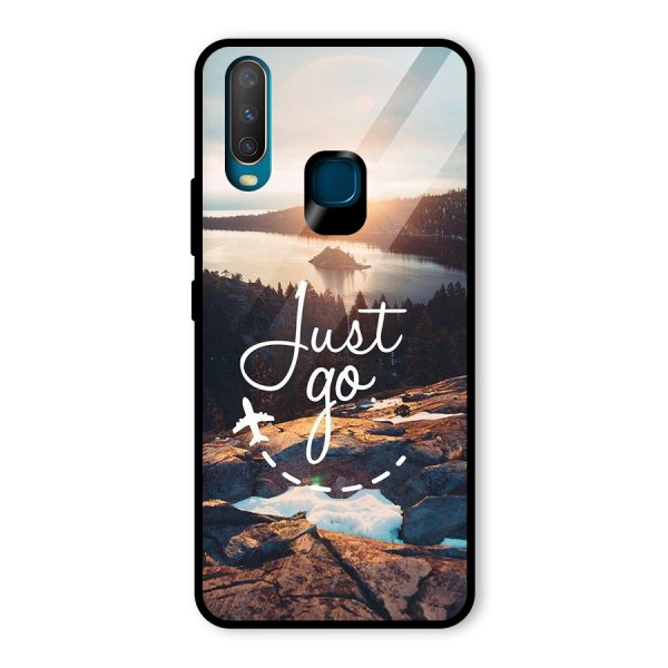 Morning Just Go Glass Back Case for Vivo Y12