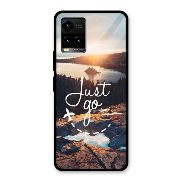 Morning Just Go Glass Back Case for Vivo Y21A