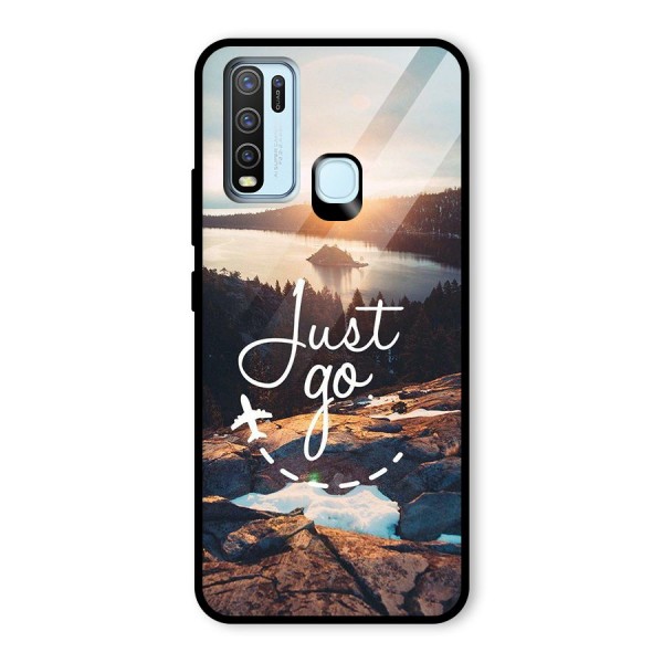 Morning Just Go Glass Back Case for Vivo Y30