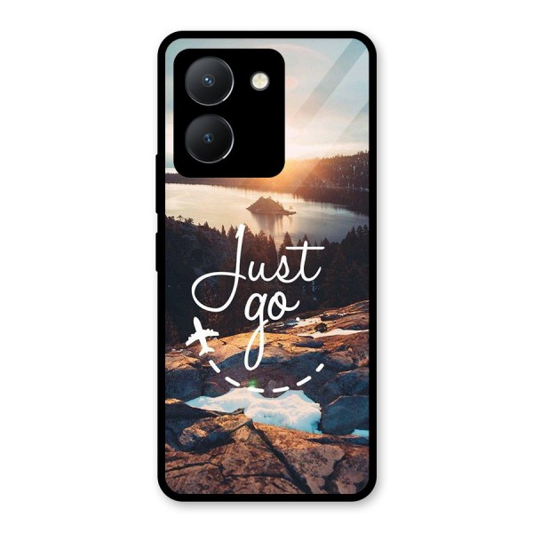 Morning Just Go Glass Back Case for Vivo Y36